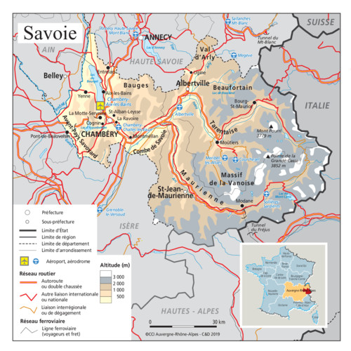 Carte savoie