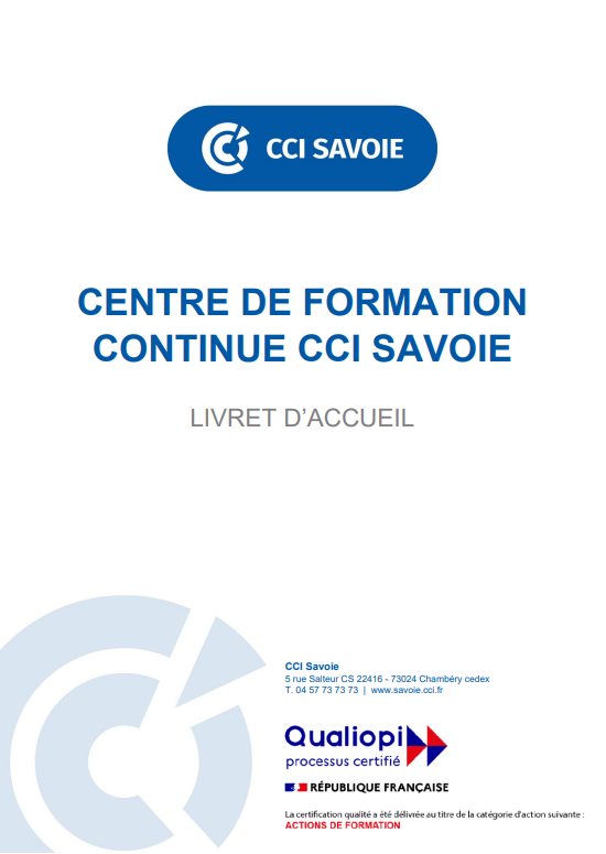 Livret d'accueil - Centre de formation