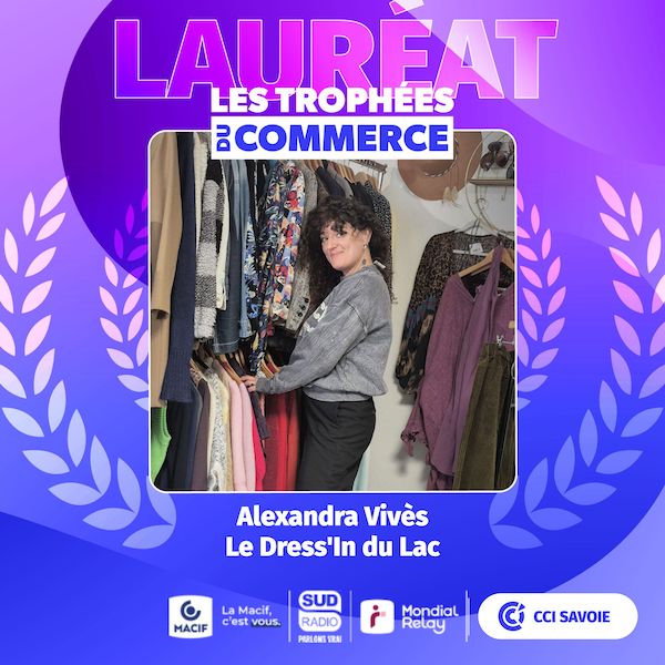 Lauréat savoyard Trophées du commerce 2025 Dressin du Lac